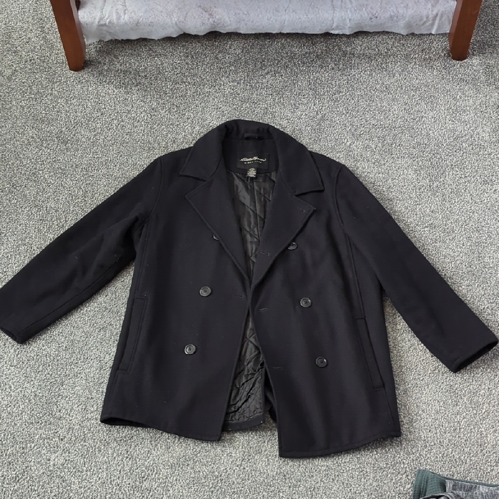 Eddie Bauer Men's Dark Peacoat